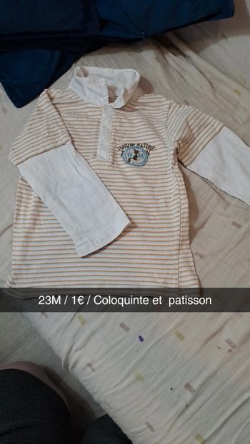 Polo rayé manches longues