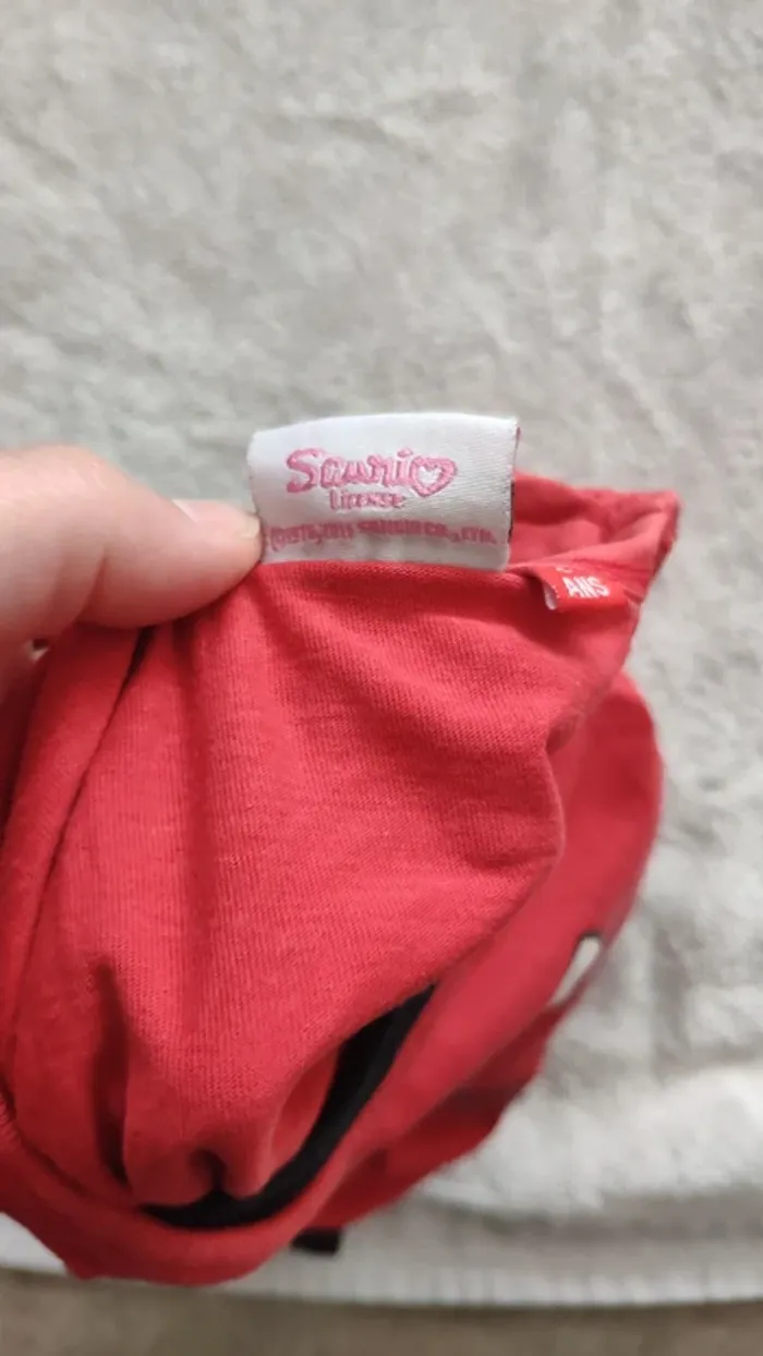 T-shirt manches longues rouge hello Kitty 8 a - photo numéro 4
