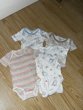 Lot de bodies manches courtes 