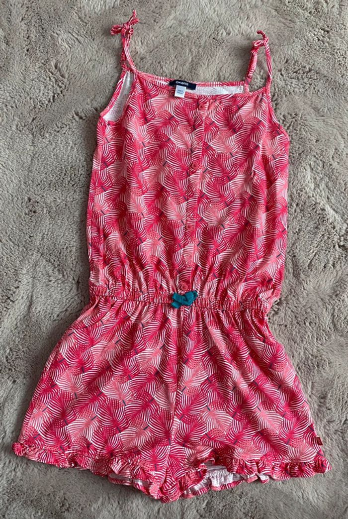 Combishort fine bretelle rose