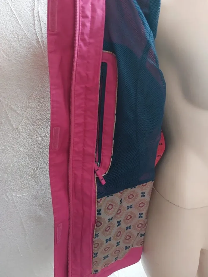Veste imperméable rose avec capuche Quechua Taille XS - photo numéro 4