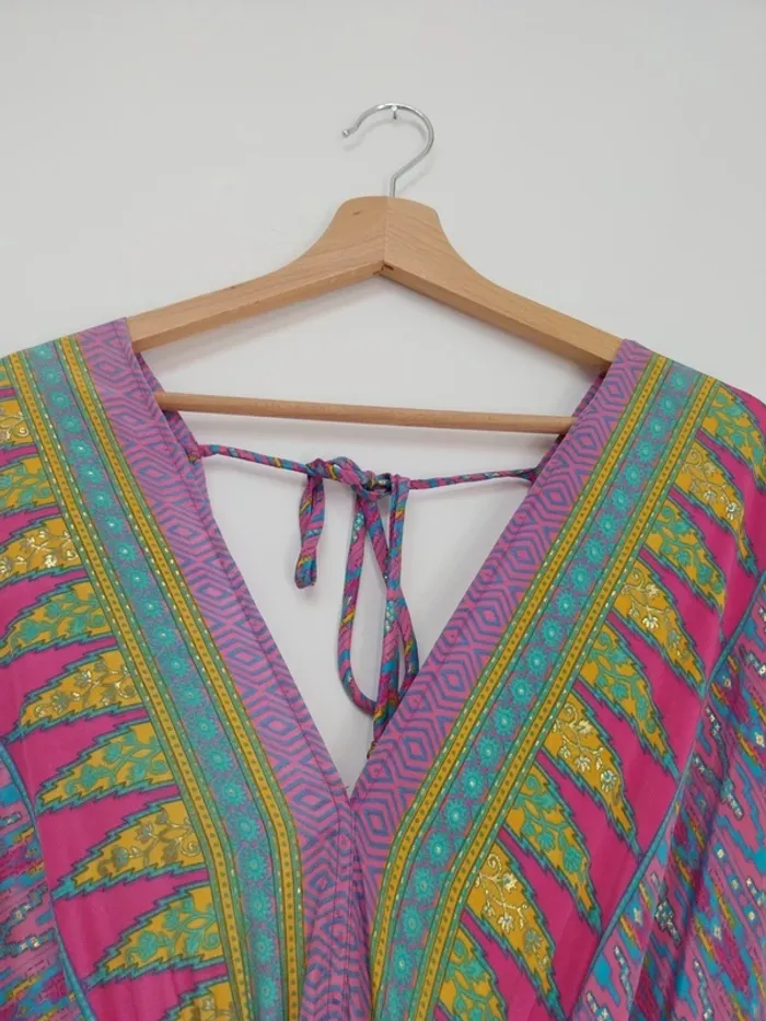 Robe longue violette à motifs 36 - photo numéro 5