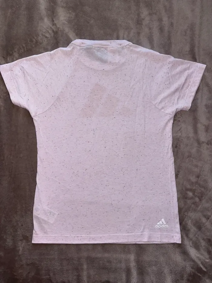 T-shirt Adidas rose taille 14 ans fille en très bon état - photo numéro 7