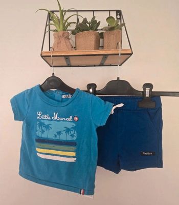 Ensemble bleu Little Marcel 9 mois