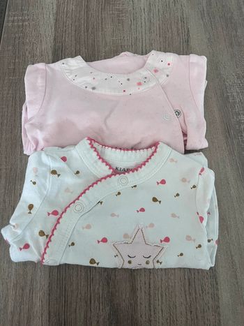 Lot 2 Pyjamas naissance