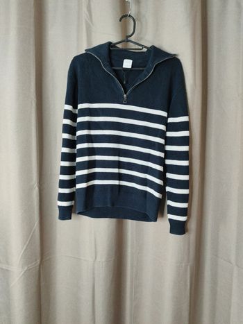 Pull rayé zara