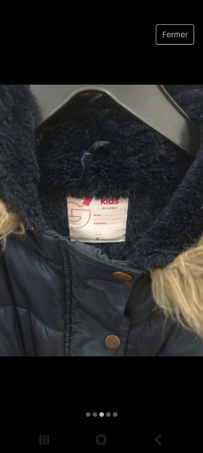 Doudoune bleue marine - photo numéro 4