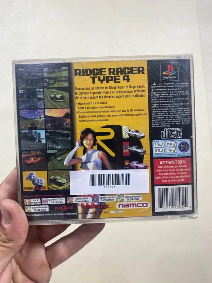 🎮 Jeu PS1 - Ridge Racer Type 4 (R4) - Version PAL FR - photo numéro 2
