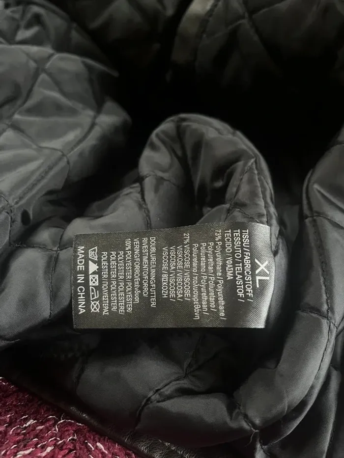 Perfecto Noir homme Kymaxx noir et argenté XL - photo numéro 2
