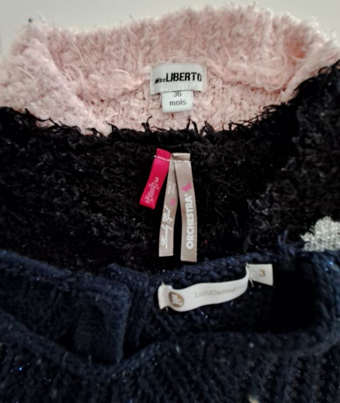 Lot de 3 pulls fille 3 ans TBE - photo numéro 9