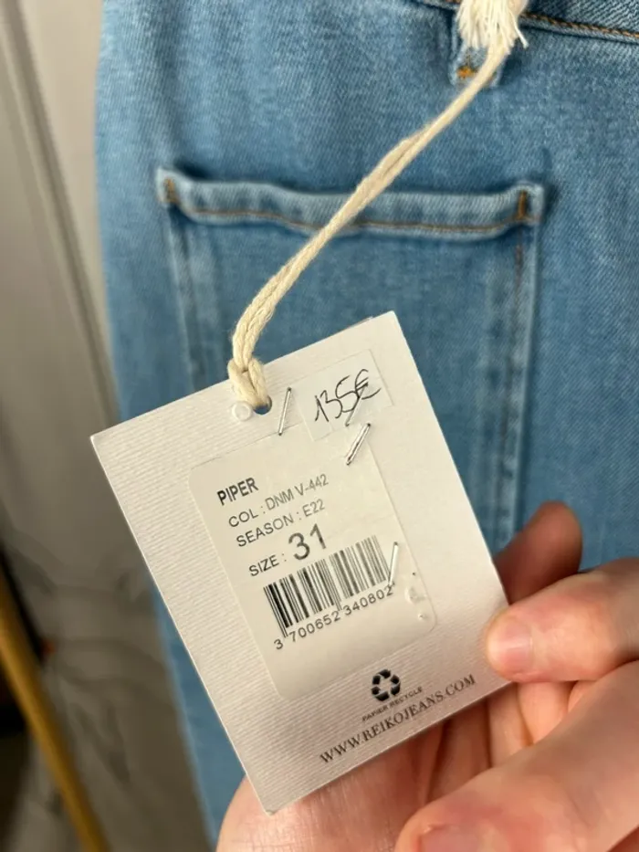 Jean flare taille haute Reiko W31 neuf - photo numéro 5