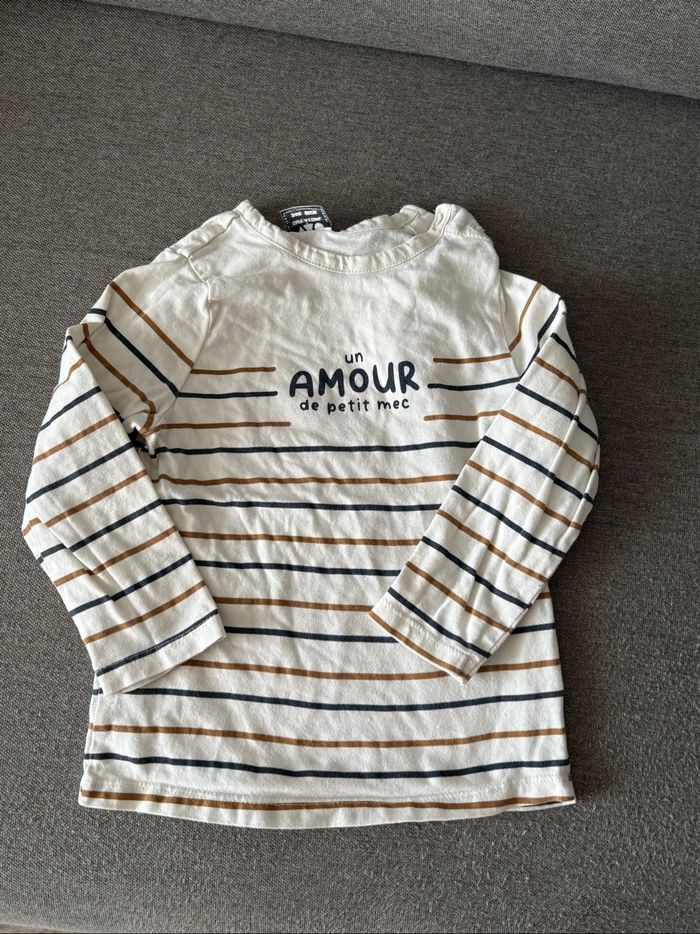 T-shirt manches longues 24 mois