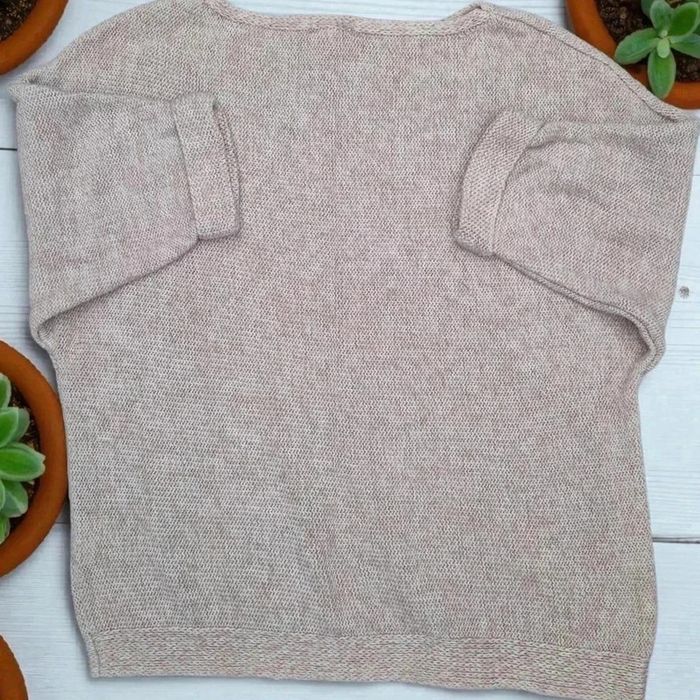 Pull rose pale chiné blanc 🌹 M🌹basic - photo numéro 2