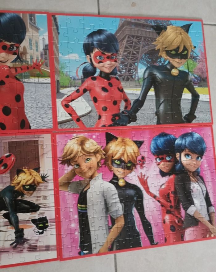 4 puzzles évolutives miraculous educa - photo numéro 3