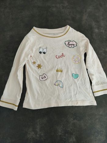 4ans. Haut de pyjama. Gemo