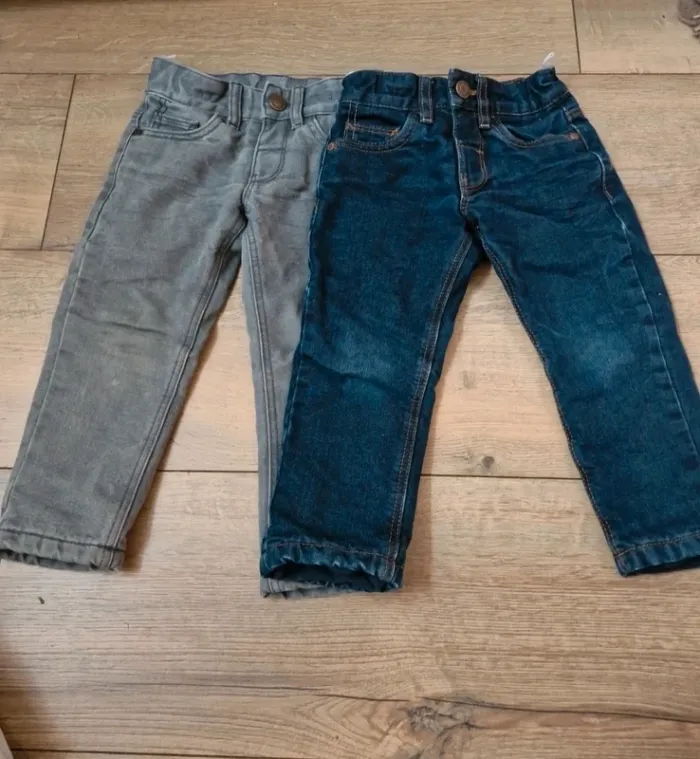 Lt 2 pantalons Polaire doublé 24 -36 mois