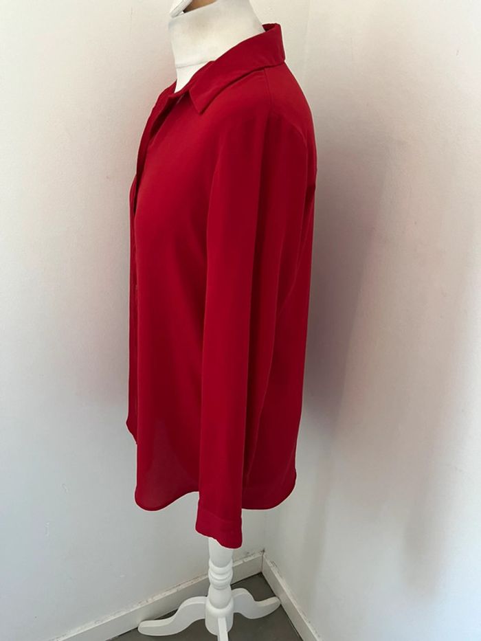 Chemise rouge bordeaux mango S - photo numéro 4