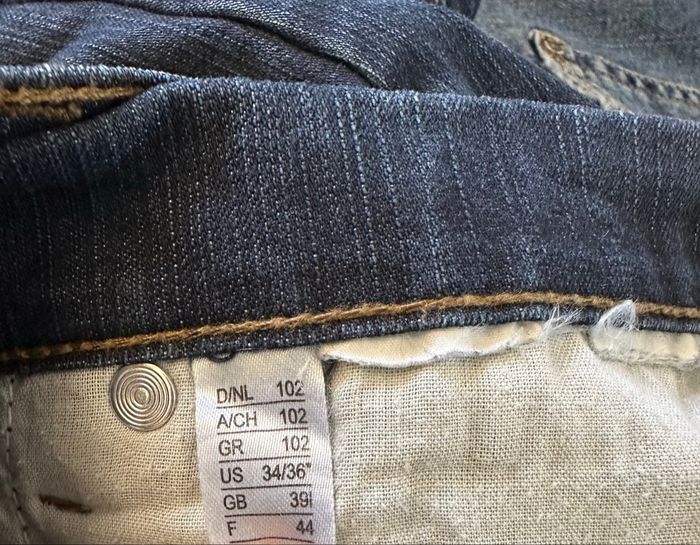 Jean denim droit bleu marine Hero T34/36 44FR - photo numéro 7