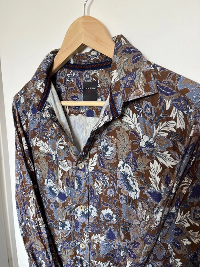 Chemise fleurs et feuille homme Devred M - photo numéro 2