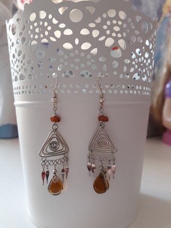 Boucles d'oreilles pendantes fantaisie