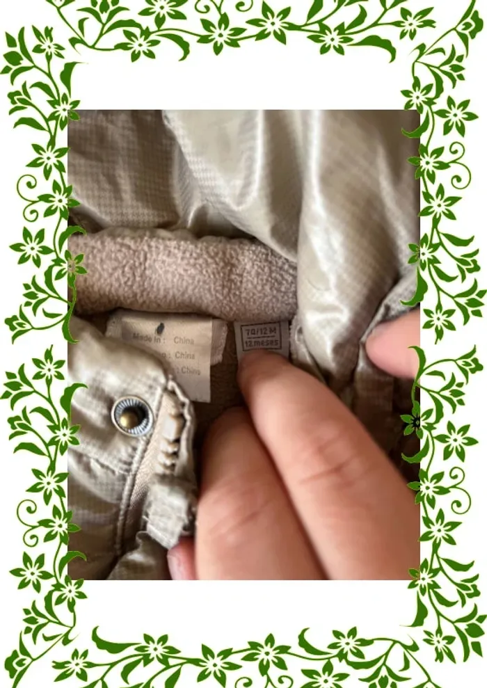 Blouson chaud molletonné 12 mois - photo numéro 3