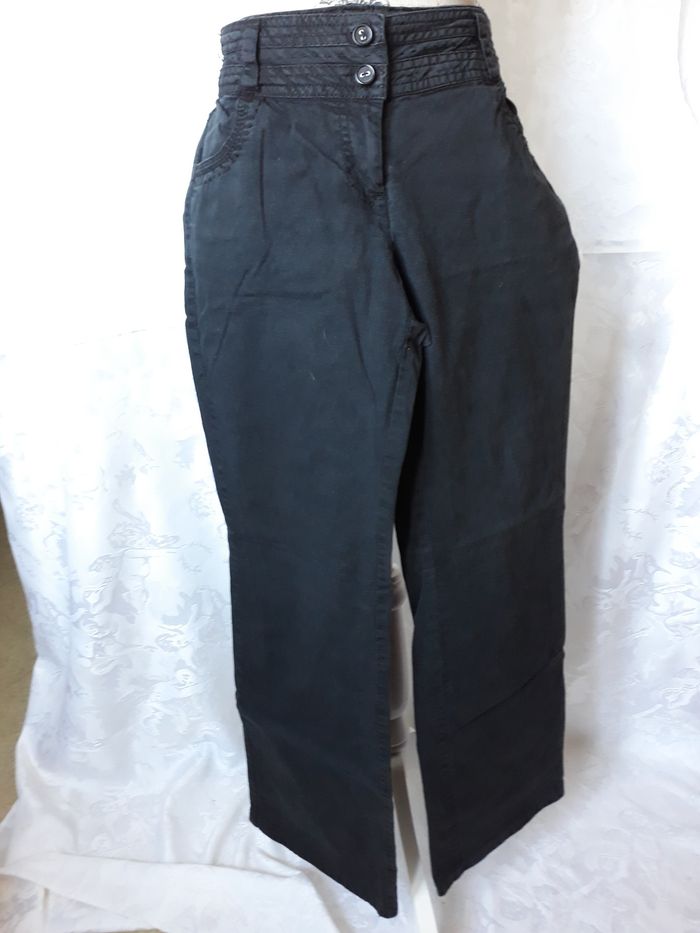 Faby27800 Pantalon femme "Promod", toile, noir, T 40 - photo numéro 3