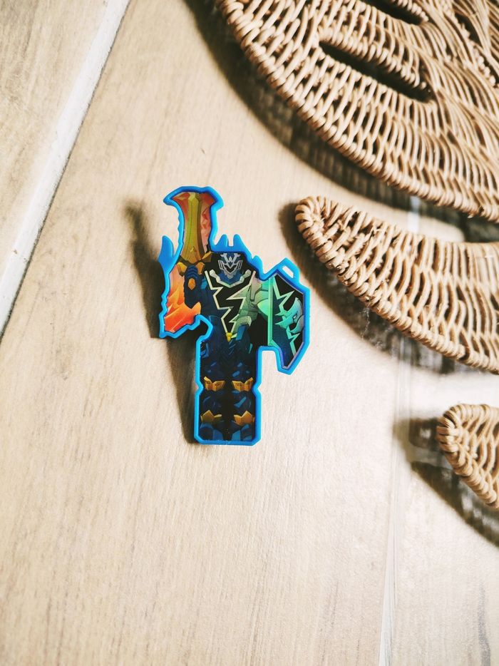 🙅Power rangers dino fury clé/keys du ranger bleu marque hasbro - photo numéro 2