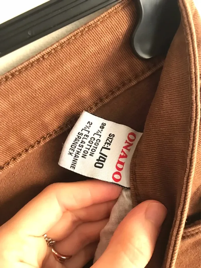 Jean marron chocolat Onado taille 40 - photo numéro 8