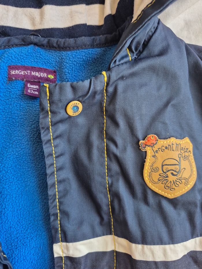 Veste imperméable doublée polaire bébé garçon Sergent Major – 6 mois - photo numéro 2