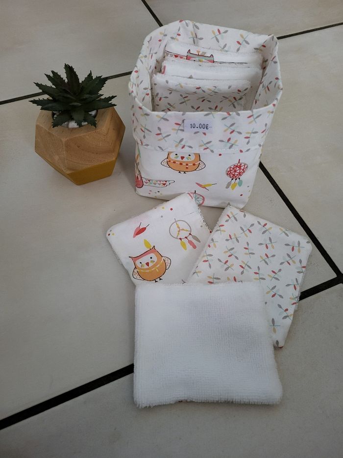 panier avec 7 lingettes