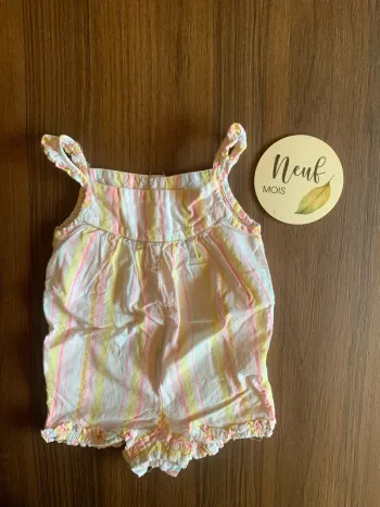 Combi short fille Tape à l’œil 9 mois
