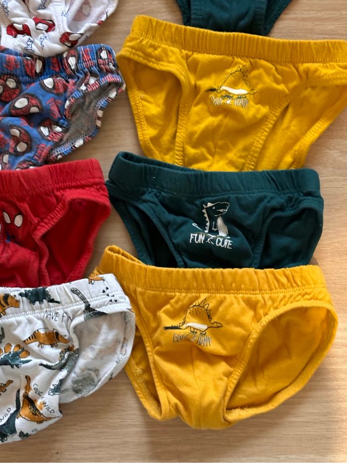 Lot 12 culottes slips garçon 2-3 ans neuf - photo numéro 4