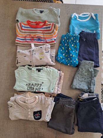 Lot de vêtements légers garçon 6 mois
