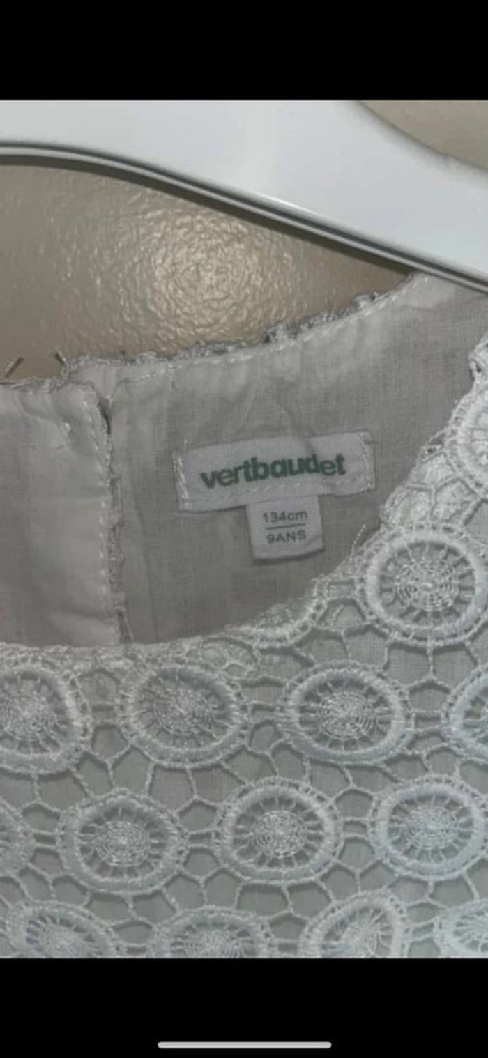 Robe vertbaudet cérémonie macramé ivoire 9 ans - photo numéro 7