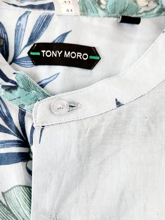 Chemise homme Tony moro à fleurs tropicales – Taille XL (44) - photo numéro 3