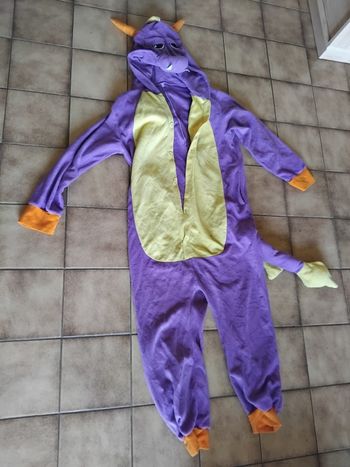 Combi kigurumi Spyro le dragon 