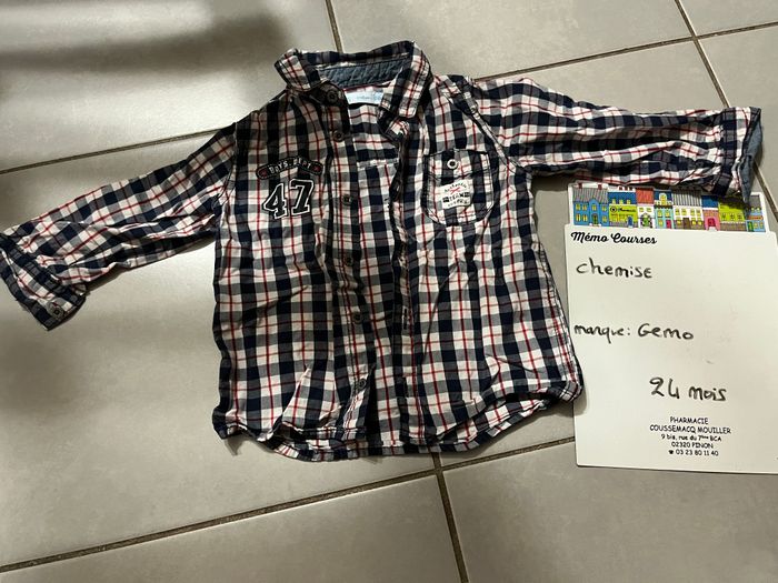 Chemise garçon 24 mois