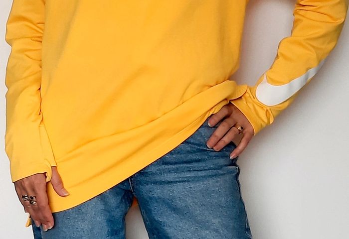 T-shirt quart de zip Nike homme dri-fit L jaune #lora11nike - photo numéro 4