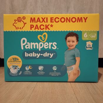 Pampers baby dry taille 6(80 couches)