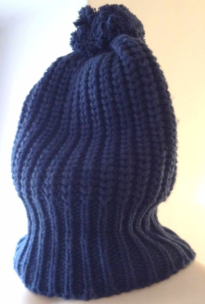 Bonnet d'hiver maille marine camaieu taille unique femme - photo numéro 2