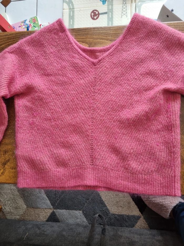 Pull rose doux et chaud bonobo taille M - photo numéro 4
