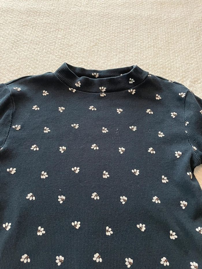 T-shirt manches longues bleu marine fille 8 ans - photo numéro 2