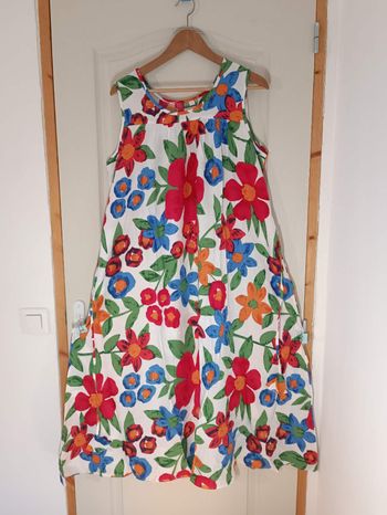 Robe florale vintage 46 3XL