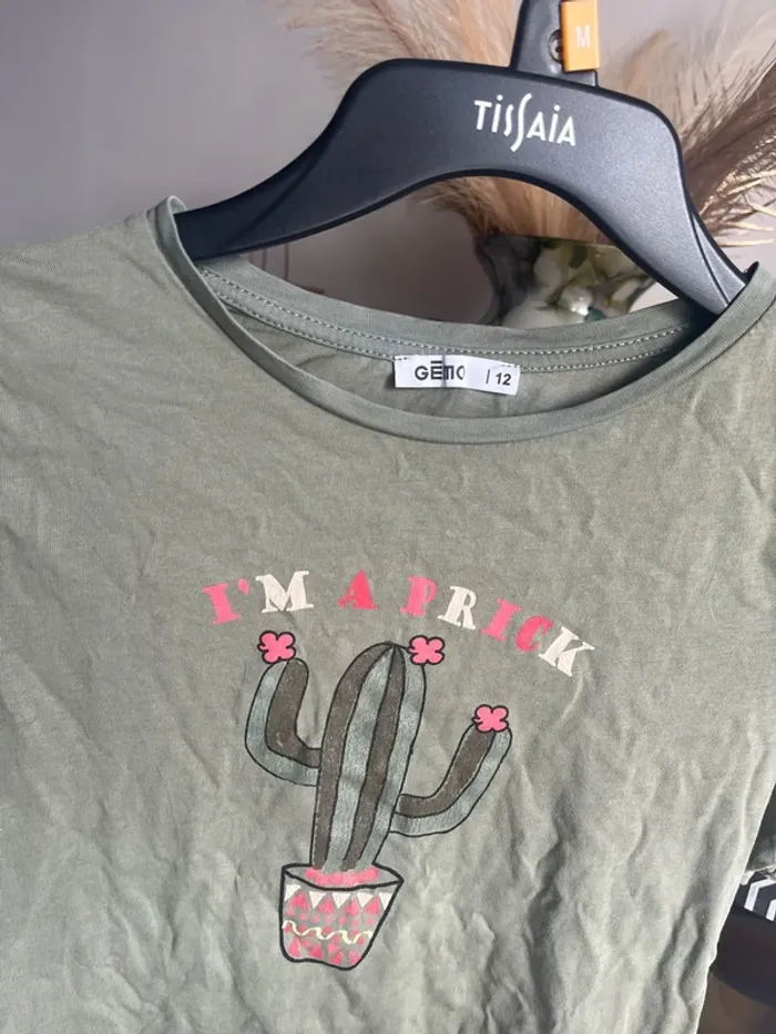 T shirt cactus 12ans - photo numéro 2