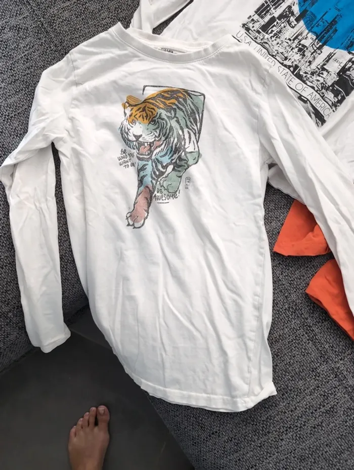 Lot de 6 Tee shirt manches longues - photo numéro 2