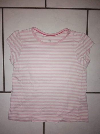 Tee shirt fille 86-92 cm (18-24 mois)