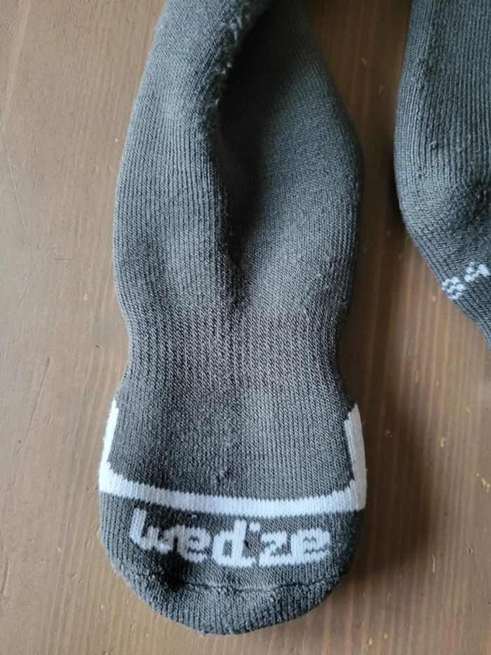 Chaussettes de ski 31/34 Wed'ze bien moelleuses et chaudes gris - photo numéro 4
