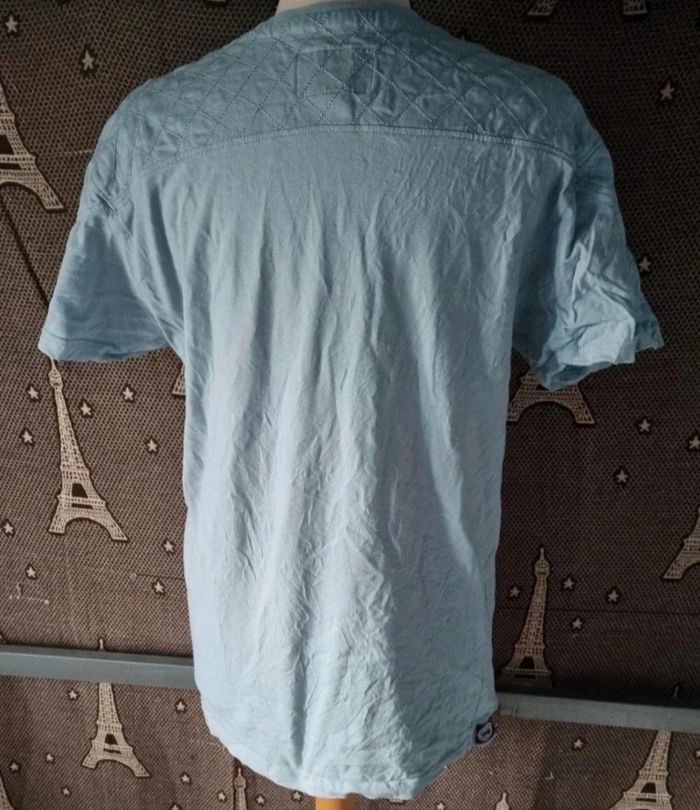 T-shirt bleu ciel Geographical Norway taille Xl - photo numéro 7
