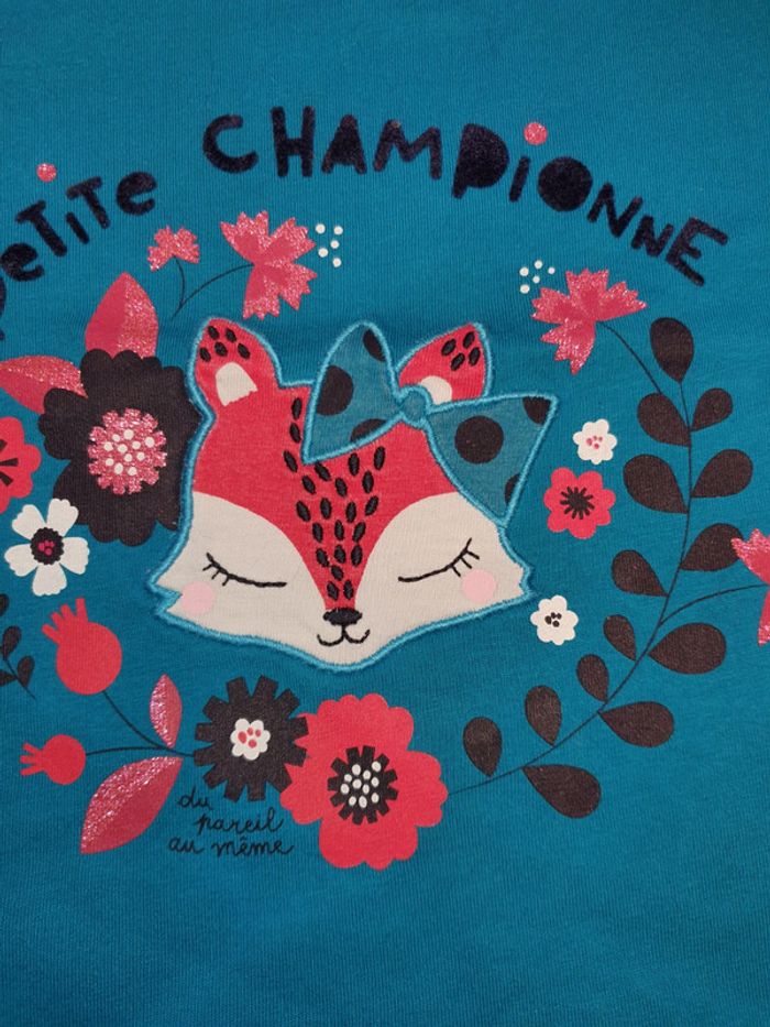 Tee shirt longues manches dpam 24 mois - photo numéro 2