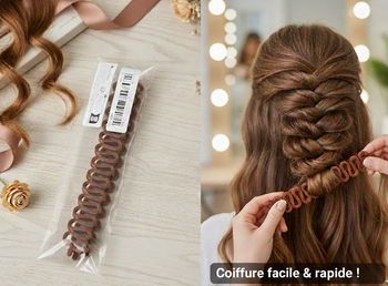Magnifique Coiffure en 2 Min Chrono ! Outil Tresseur Magique Facile & Rapide